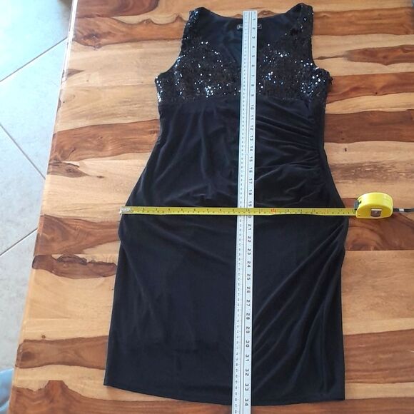 Jessica Howard Sequin wrap top Side Runch Dress - Picture 8 of 15